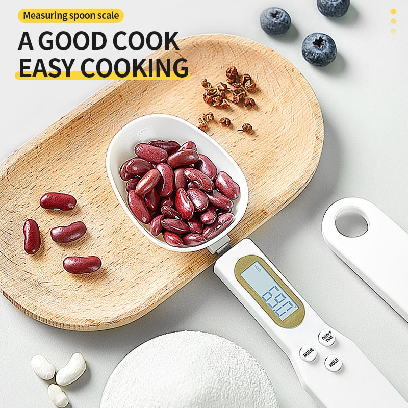 500g/0.1g Electronic Kitchen Scale Digital Measuring Spoon with LCD Display Electronic Coffee Spoon Weight Volume Weighing Scale