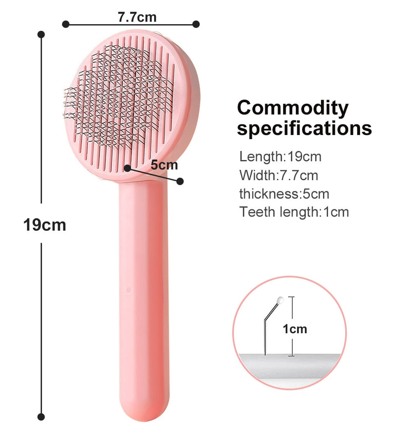 Grooming Pet Hair Remover Brush Cat Dogs Hair Comb Removes Comb Short Massager Pet Goods For Cats Dog Brush Accessories Supplies