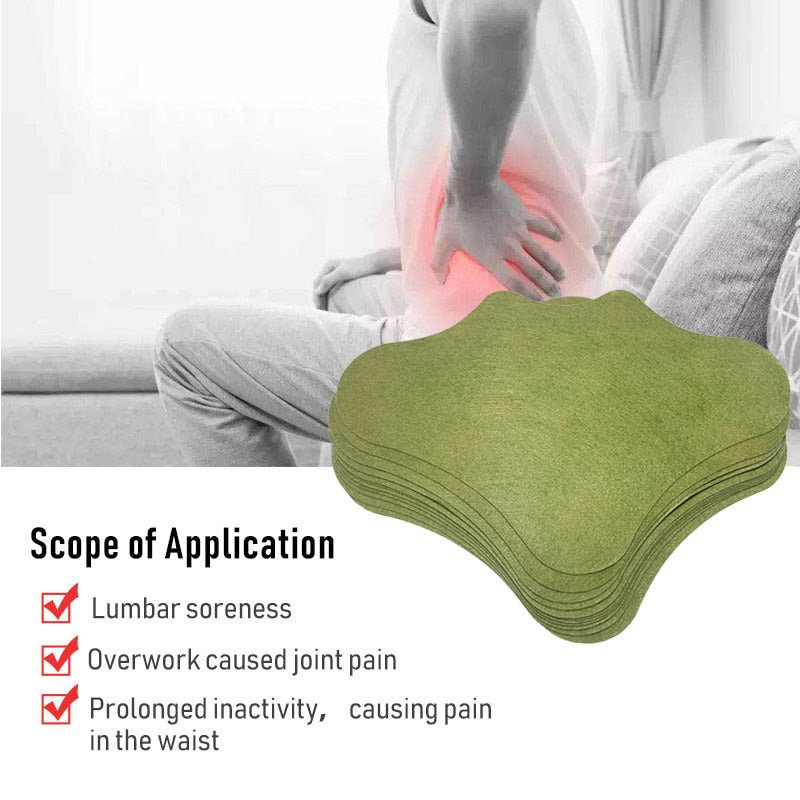 10-40Pcs Self-heating Back Pain Plaster Wormwood Lumbar Spine Patch Joint Pain Relief Medical Plaster Moxibustion Sticker Gaotie