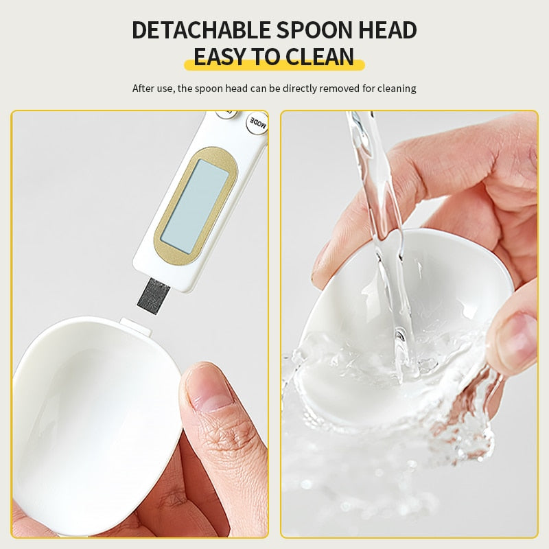 500g/0.1g Electronic Kitchen Scale Digital Measuring Spoon with LCD Display Electronic Coffee Spoon Weight Volume Weighing Scale